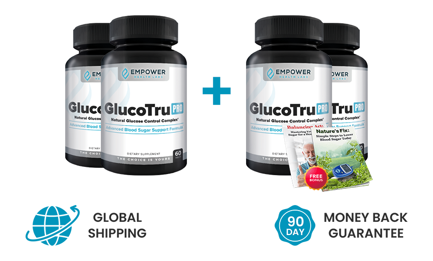 4 Bottles of GlucoTru Pro